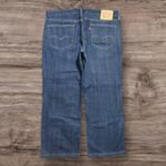 Levi’s 559 Navy Blue Denim Jeans Baggy Relaxed Fit Size 36x30 - Picture 2 of 7